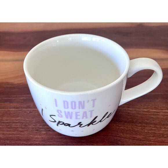 Opal House  "I Don't Sweat, I Sparkle" 14 oz Cup Mug Coffee Tea Cocoa - Picture 4 of 7